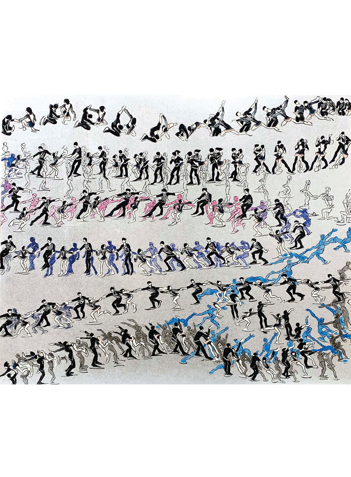 山羽春季《二人 1　＃1 / Two Dancers 1 #1》