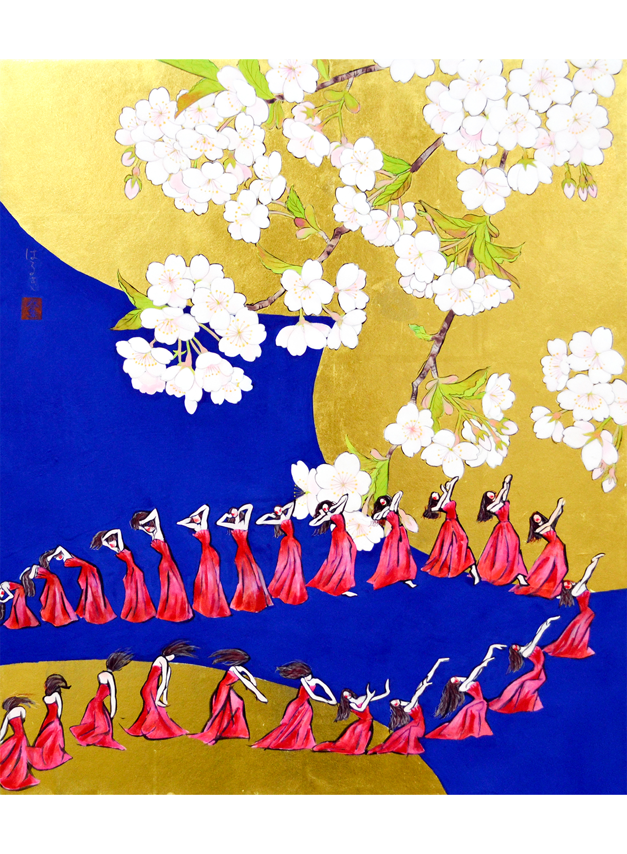 山羽春季《桜の精霊 / Spirits of Cherry Blossom》